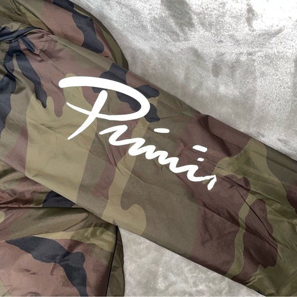 Primitive Army Camo Hooded Windbreaker Full Zip with Pockets Size Medium - Picture 5 of 9